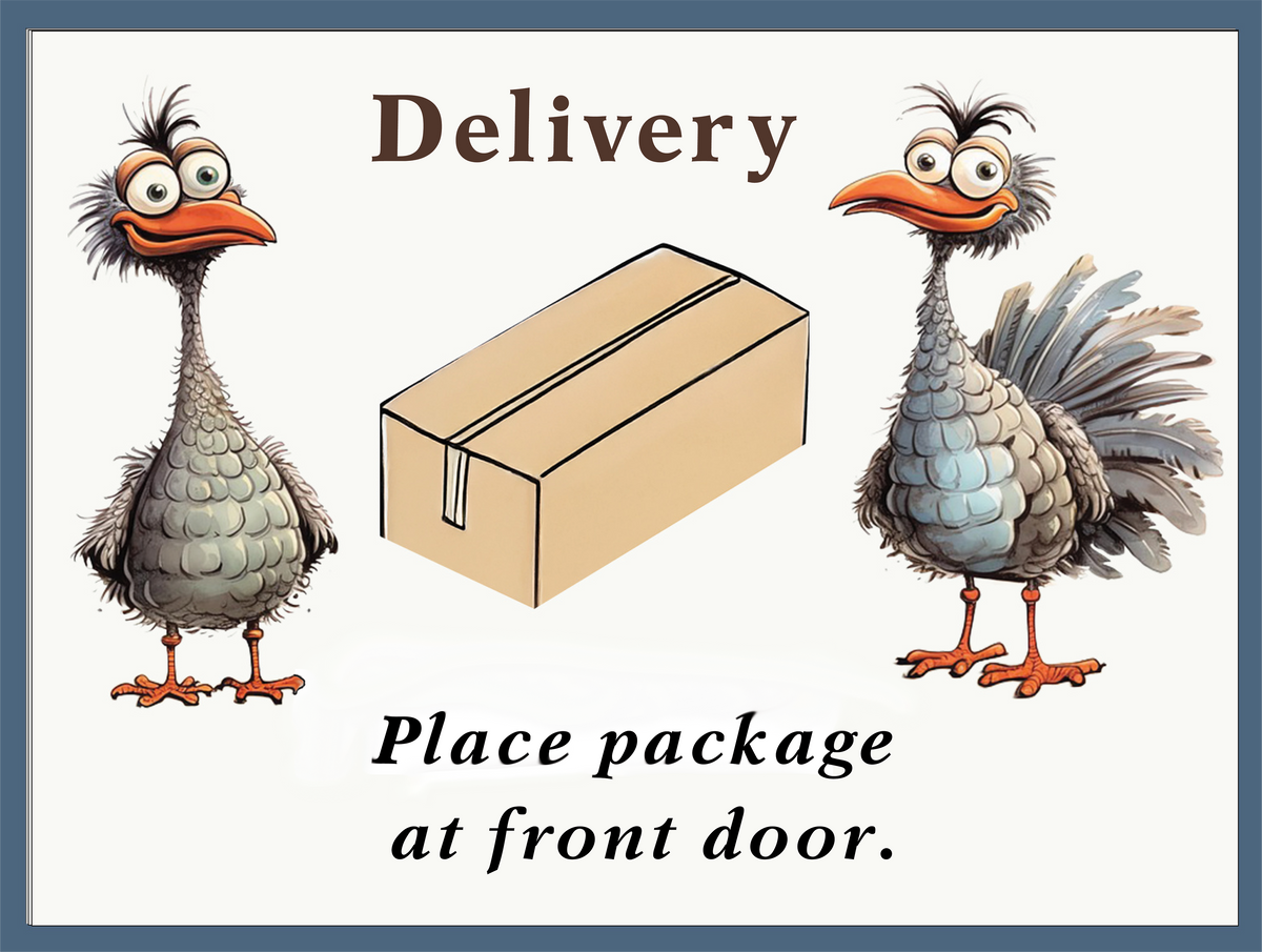 Delivery vinyl decal